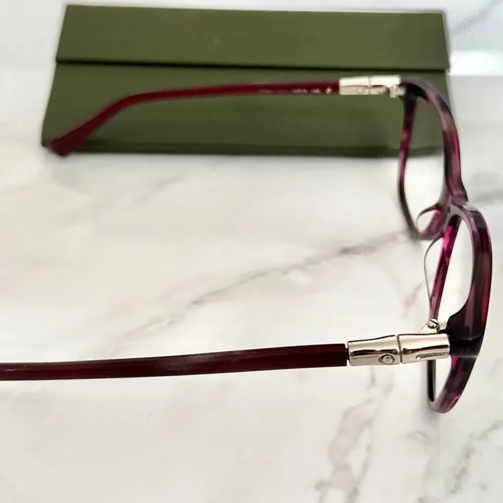 Longchamp Women’s Roseau Bamboo Purple Eyeglasses